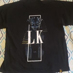 Last kings black with a pharoah print shirt